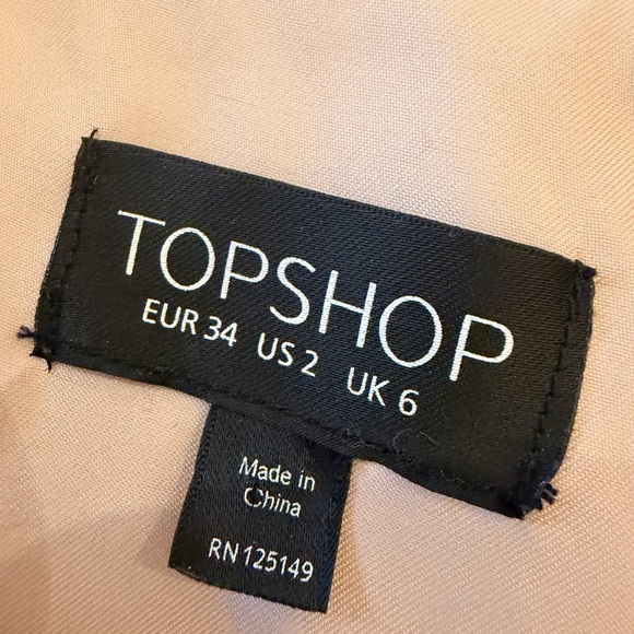 Topshop Plush Teddy Jacket in Cream - Picture 2 of 2